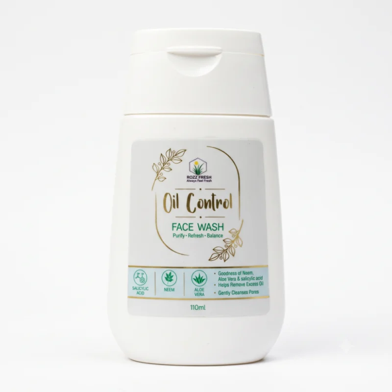 ROZZ FRESH Oil Control Face Wash 110ml bottle front view with Salicylic Acid and Neem