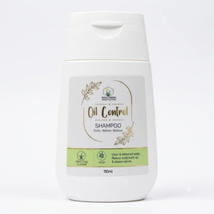 ROZZ FRESH Oil Control Shampoo 110ml bottle front view with Piroctone Olamine and Neem