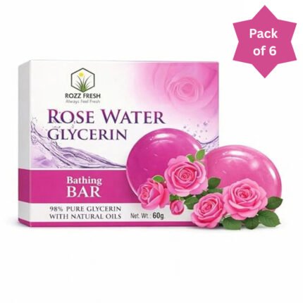 Rose Water Glycerin Bathing Soap 60g – Best Pure Hydration | Rozz Fresh
